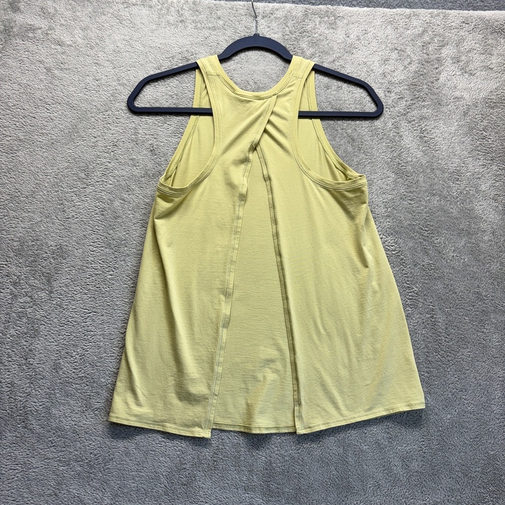 Lululemon Tank Top Womens 4 Yellow Sleeveless All‎ Tied Activewear Running - Picture 2 of 7